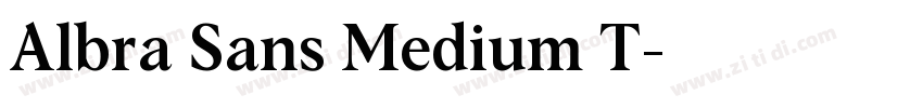 Albra Sans Medium T字体转换